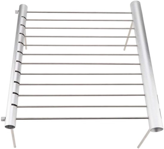 NTH products- Campinggrill Draagbaar - Klapgrill - Roestvrij Staal - Lichtgewicht - Eenvoudig te Reinigen - Veilig en Robuust - Barbecue