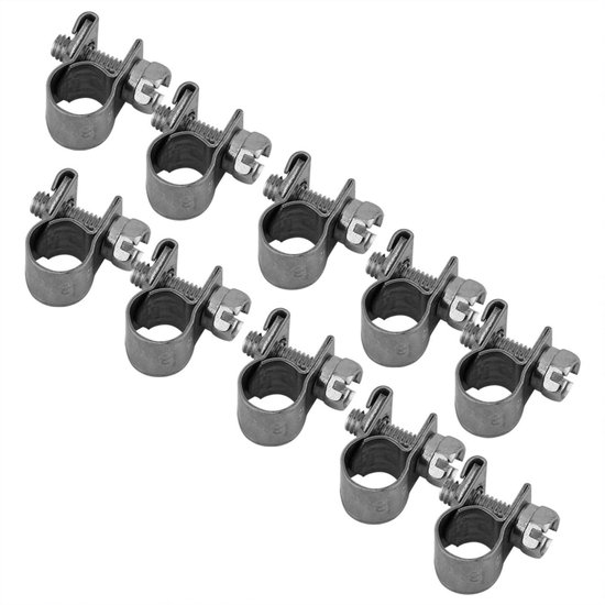 NTH products- Slangklem 8pcs 6-18mm - RVS Slangklemmen - Slangklem Assortiment - Slangklemmen Set - Slangklem met Beugel - Duurzaam en Waterdicht - Slangenklem