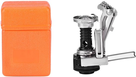 NTHProducts - Mini Gasfornuis - Ultralicht - Ideaal voor Kamperen - Zwart - Koken in de Natuur - Compact en Draagbaar