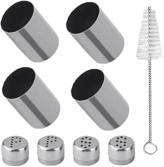 NTHProducts - Mini Zout- en Peperstel - Ideaal voor onderweg - Compact en Lichtgewicht - Perfect voor Camping en Barbecue