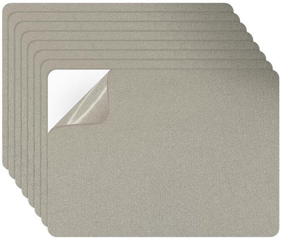 Nylon-lappen - Zelfklevende stof - 20 x 15 cm - Pakket van 10 - Waterdichte hechting - Reparatieset voor donsjas - Parasol - Slaapzak - Lichtgroen