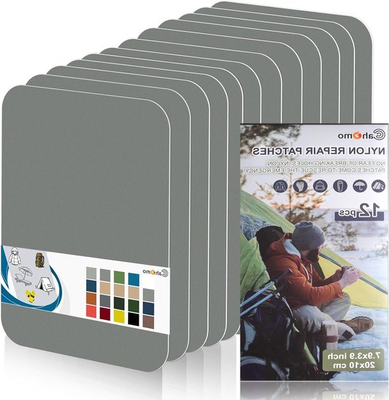 Nylon reparatiepatches - Zelfklevende patches - Kleding en tenten repareren - Waterdicht en sterk zelfklevend van Merkloos