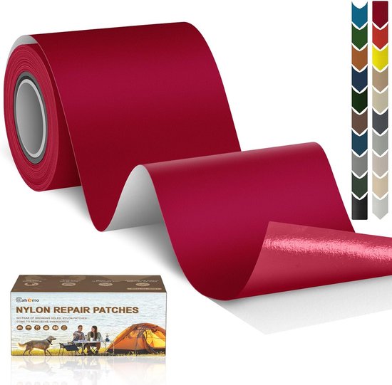 Nylon zelfklevende reparatie patches 7,6 x 200 cm - Waterdichte textielpleisters voor tenten, jassen, slaapzakken en meer