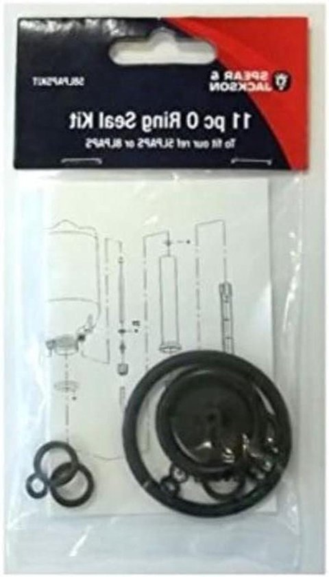 O-ring Afdichtingen Set - Reservelingen Sproeier - Onderhoud Sproeier - 11 Delige Kit - Voor 5L & 8L - Zwart van Merkloos