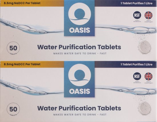 Oasis - Waterzuiveringstabletten - 2X50 stuks van Oasis