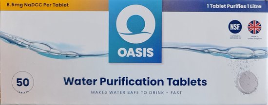 Oasis - Waterzuiveringstabletten - 50 tabletten van Oasis