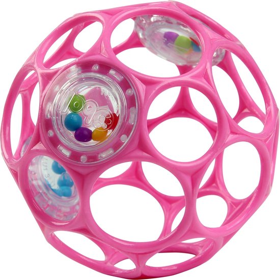 Oball Rattle 10 cm Roze Rammelaar K12030 van Oball