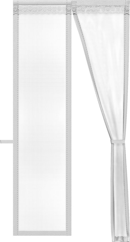O'DADDY® Deurgordijn Deluxe FIBER - Magnetisch Vliegengordijn - Voor Nieuwbouw en Standaard Deuren - Eenvoudige Installatie - Deurhor Wit - 92x210 cm van O'DADDY