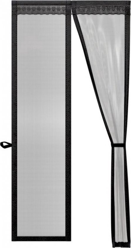O'DADDY® Deurgordijn Deluxe FIBER - Magnetisch Vliegengordijn - Voor Nieuwbouw en Standaard Deuren - Eenvoudige Installatie - Deurhor Zwart - 92x230 cm van O'DADDY