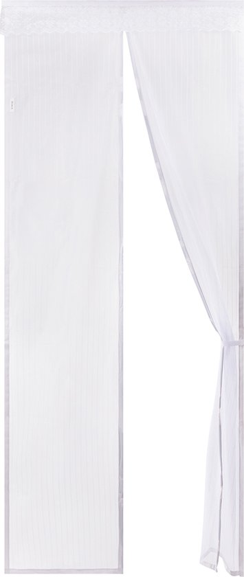 O’DADDY® Deurgordijn Deluxe Polyester – Magnetisch Vliegengordijn - Eenvoudige Installatie – Insectenhor - Deurhor Wit - 92x230 cm van O'DADDY