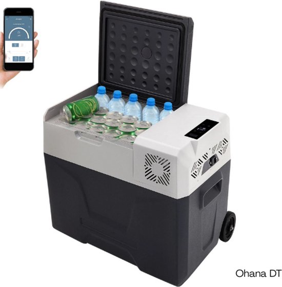 Ohana DT - Auto Koelbox - Elektrische Koelkast - 30L - 12V - Snelle Koeling, App-bediening & 3-laags Batterijbescherming van Ohana