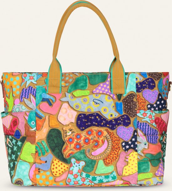 Oilily Bebe - Luiertas - Dames - Verschoonmatje - Verstelbare Schouderband - Print - One Size van Oilily