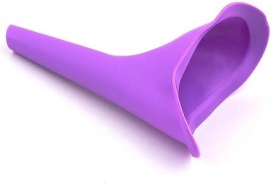 Okado plastuit voor vrouwen 2 stuks – herbruikbare siliconen plasgoot paars – vrouwelijke urinehulp voor reizen, kamperen, festival en outdoor – schoon te maken met warm water