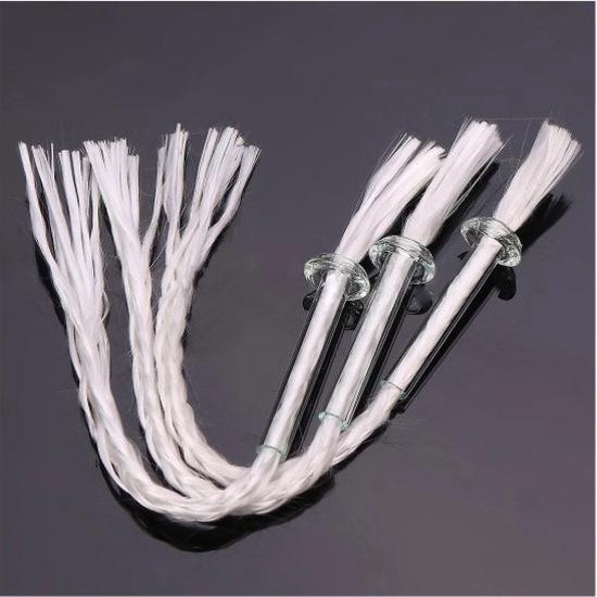 Olielamp Lont - Glazen Buis - Houder - Klein - 12cm - Diameter glas 4-8mm - 3 stuks van Aristo