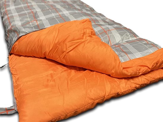 OLPRO Large Adult Single Sleeping Bag 3 Seasons With Warm Brushed Cotton Lining Comes With Storage Bag