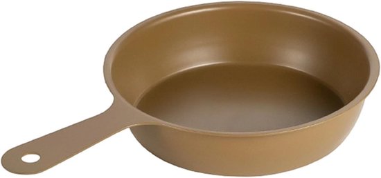 Omeletpan Roestvrij Staal - Koekenpan Camping - Buiten Koken - Vervormingsbestendig - 203 cm - Grijs