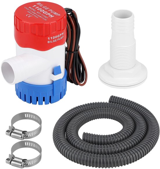 Omgoods - 12V Bilge Pomp met Slang en Klemmen voor Boot