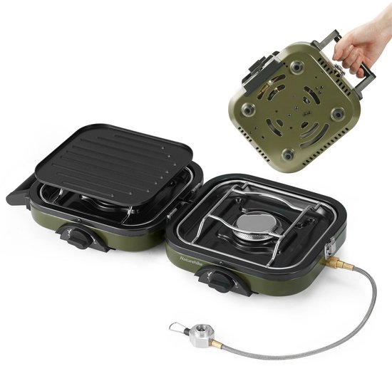 Omgoods - 2-in-1 Gas Hob Pan voor Camping en Hiken