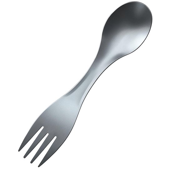 Omgoods - 2-in-1 Titanium Bestek voor Kamperen en Reizen