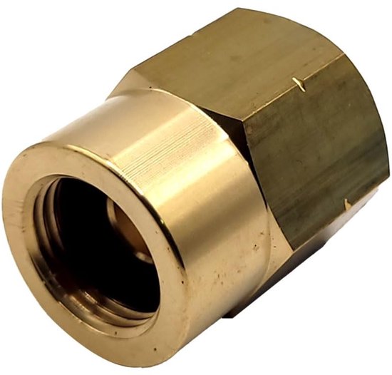 Omgoods - 21.8mm LH Draad Messing Butaan Fles Gas Adapter voor UK Propaan 5/8