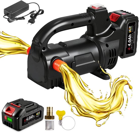 Omgoods - Draagbare Diesel Pomp met 4000 mAh Batterij en Snellader