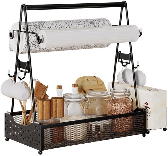 Omgoods - Grillwagen met accessoires - Ideaal voor camping en keuken
