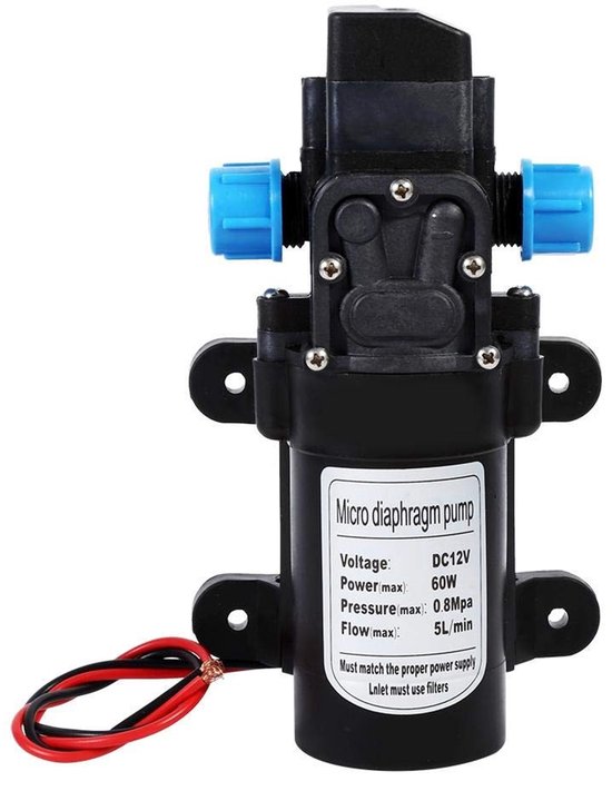 Omgoods - Hoge Druk Pomp 12V 160 - Automatische Waterpomp voor Auto, Boot, Caravan