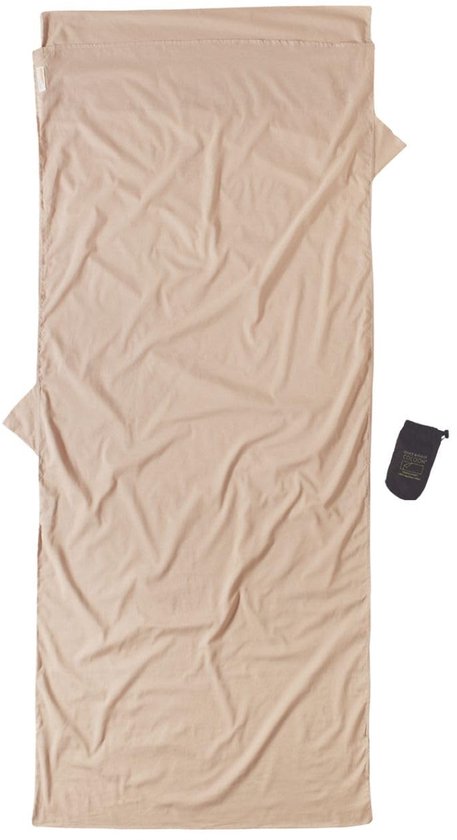 Omgoods - Insect Shield Reis Slaapzak van Egyptisch Katoen, Zandkleur