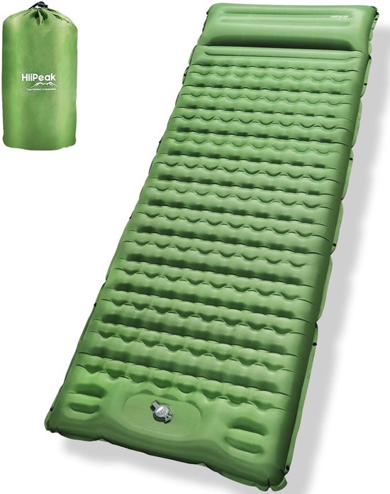Omgoods - Opblaasbaar Campingmatras met Ingebouwde Kussen - Extra Dikke Comfortabel van Omgoods