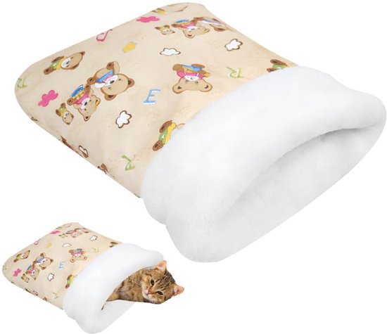 Omgoods- Slaapzak Huisdieren - Zacht/Warme Nest - Winterbed - Waterafstotend - Oxford-Stof - Afmetingen: (lxbxh) - Dierenbed