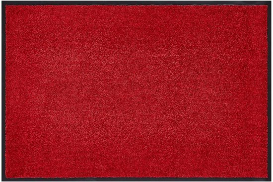 Omgoods - Wasbare Voordeurmat met Vuilopname (Rood, 90 x 120 cm)