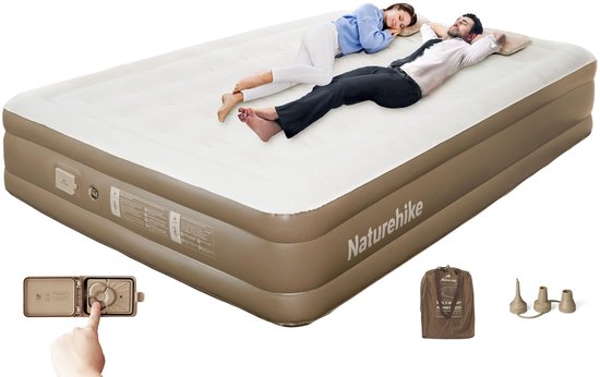Omgoods - Zelfopblazend Luchtmatras voor 2 Personen met Accupomp