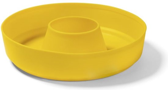 Omnia siliconen bakvorm voor campingoven geel van Omnia.