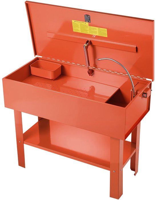 Onderdelenreiniger - Onderdelenwasbak - Met elektrische pomp - Inhoud 135 L - Oplosmiddelcapaciteit 65 L - Debiet 3 L/min - Voor lagers, tandwielen, carburateurs van Merkloos