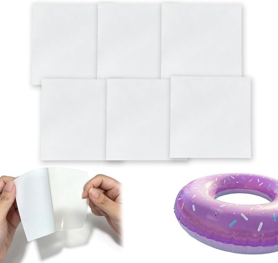 Onderwater zwembadpleisters, zelfklevend en waterdicht, 8,8 x 8,8 cm, 6 stuks voor reparatie van opblaasbare zwembaden en zwemringen, ideaal voor snelle fixes en langdurige bescherming