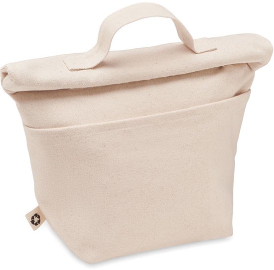 OneTrippel Rolltop lunchkoeltas - gerecycled katoen - geïsoleerd - 1,64 liter van OneTrippel