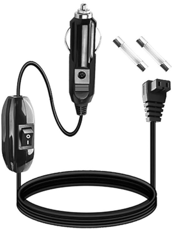 ONF3 - Autokoelkast Kabel - 12V/24V - Ideaal voor onderweg - 4M - Vervang Kabel - Geschikt voor Draagbare Koelkast - Krachtige connectie van Merkloos