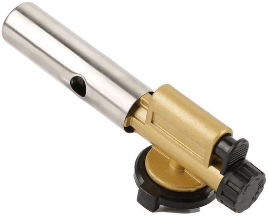 ONF3 - Gas Blow Torch - Professionele Keukenbrander - Voor BBQ en Camping - Sterke Vlam - Handig en Draagbaar - Veilig in Gebruik - Voor Koken e...