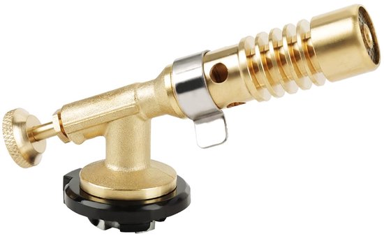 ONF3 - Professionele Blowtorch - Keukenbrander - Ideaal voor Camping - Goud - Vlammenwerper - Voor Koken en Grillen - Compact en Handzaam