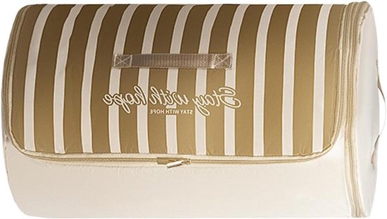 Opbergtas Beddengoed - Cilinder Tas - Ruimte Besparen - Compressie Ontwerp - 20 x 30 cm - Geel