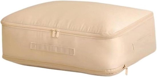 Opbergtas - Compressie organizer - Ruimte besparen - Zelfcomprimerend - Grote capaciteit - Abrikooskleur