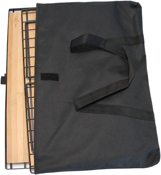 Opbergtas Tafel - Kampeertafel tas - Outdoor opslag - Waterafstotend Oxford - 61x40x5 cm - Zwart