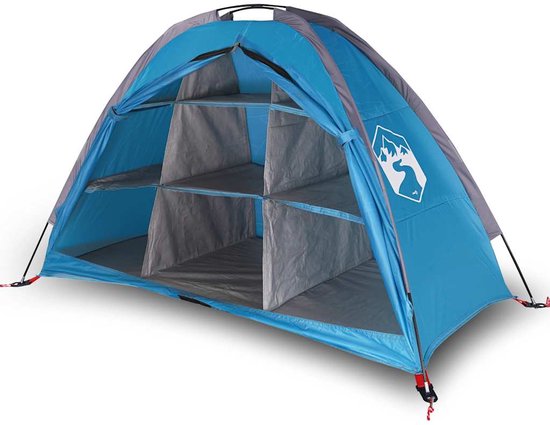 Opbergtent 9 vakken waterdicht blauw van Merkloos