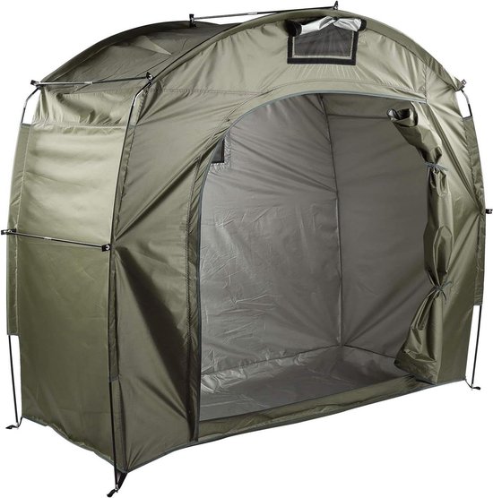 Opbergtent Draagbare Waterdichte Oxford Fiets Tent Opslagschuur - Met Raamontwerp - Duurzame Fietsschuur Tent - Voor Achtertuin Kamperen - Buiten Wandelen - OD Groen van Merkloos