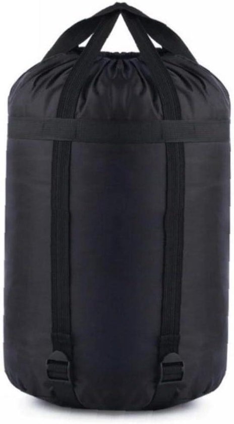 Opbergzak Slaapzak - Reistas Compact - Reizen Kamperen - Waterdicht Stevig Materiaal - 43cm x 23cm x 23cm - Zwart