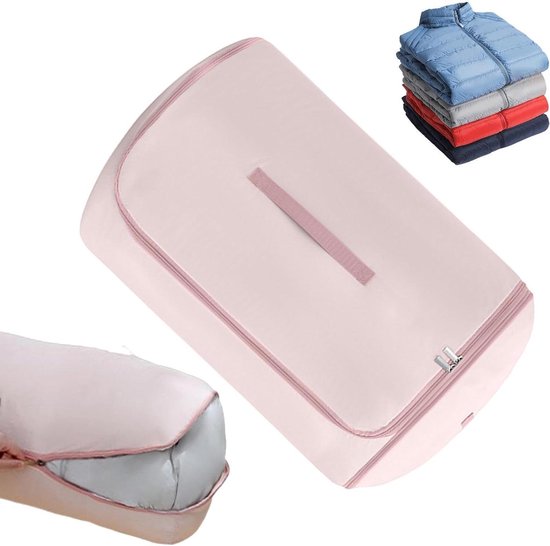 Opbergzakken Dekbed - Kussen Organizer - Ruimte Besparen - Vacuüm Technologie - Maat L - Roze