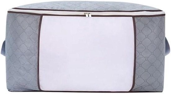 Opbergzakken Dekbed - Opbergboxen Kleding - Ruimte Besparen - Luchtdicht Vochtbestendig - 4 Stuks 70L - Grijs
