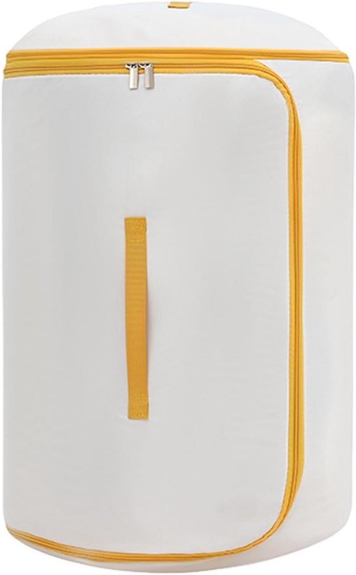 Opbergzakken Dekbed - Ruimtebespaarder Organizer - Beddengoed Opslaan - Vacuüm Compressie Technologie - 25x25x2 cm - Geel