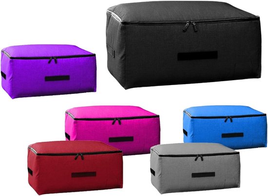 Opbergzakken met Handvat - Dekbedtas Kleding - Ruimte Besparen - Waterdicht PU Coating - 60 x 28 x 40 cm