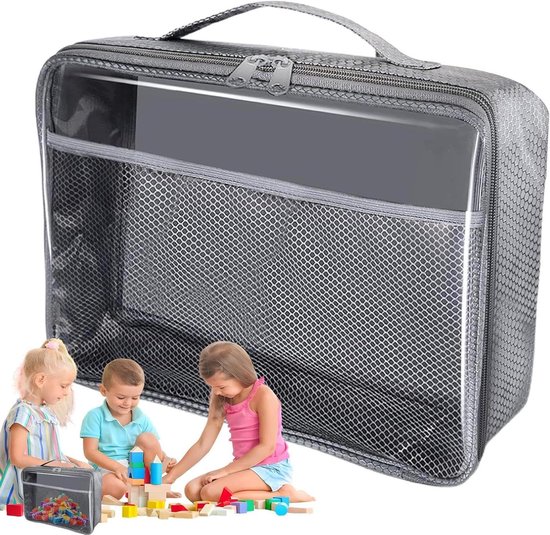 Opbergzakken met rits - Transparante organizers - Spullen opbergen - Waterdicht pvc materiaal - 267 cm lengte - Transparant